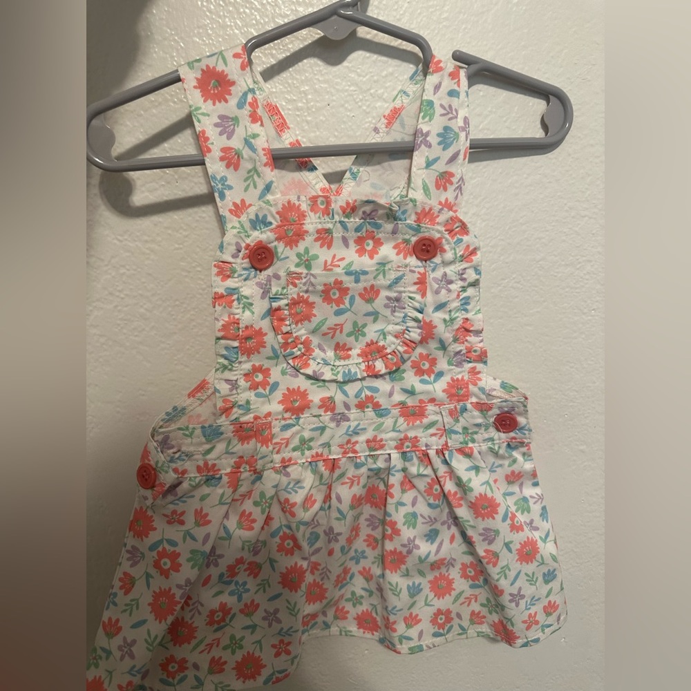 Floral overall dress